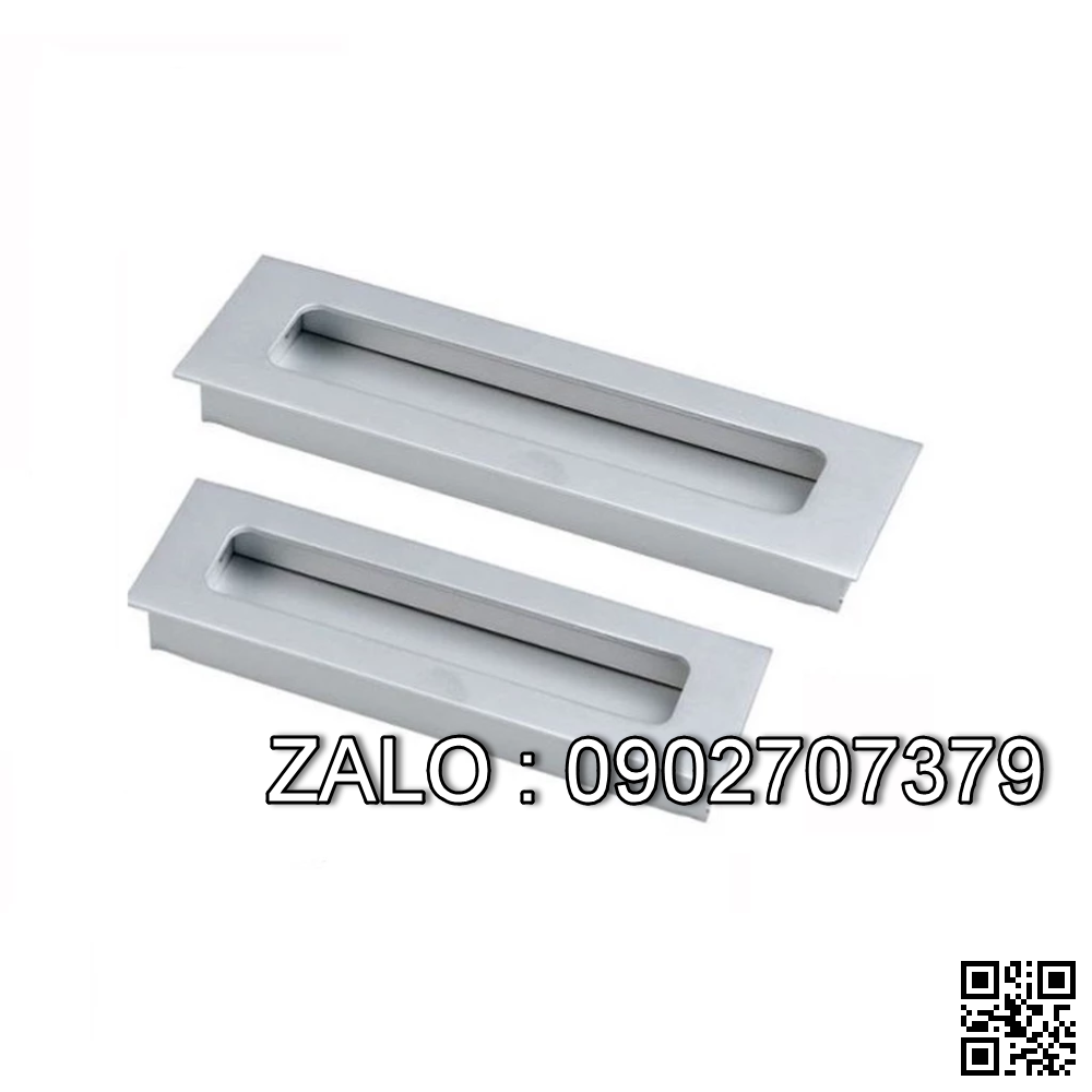 Tay nắm âm nhôm 64 Bạc