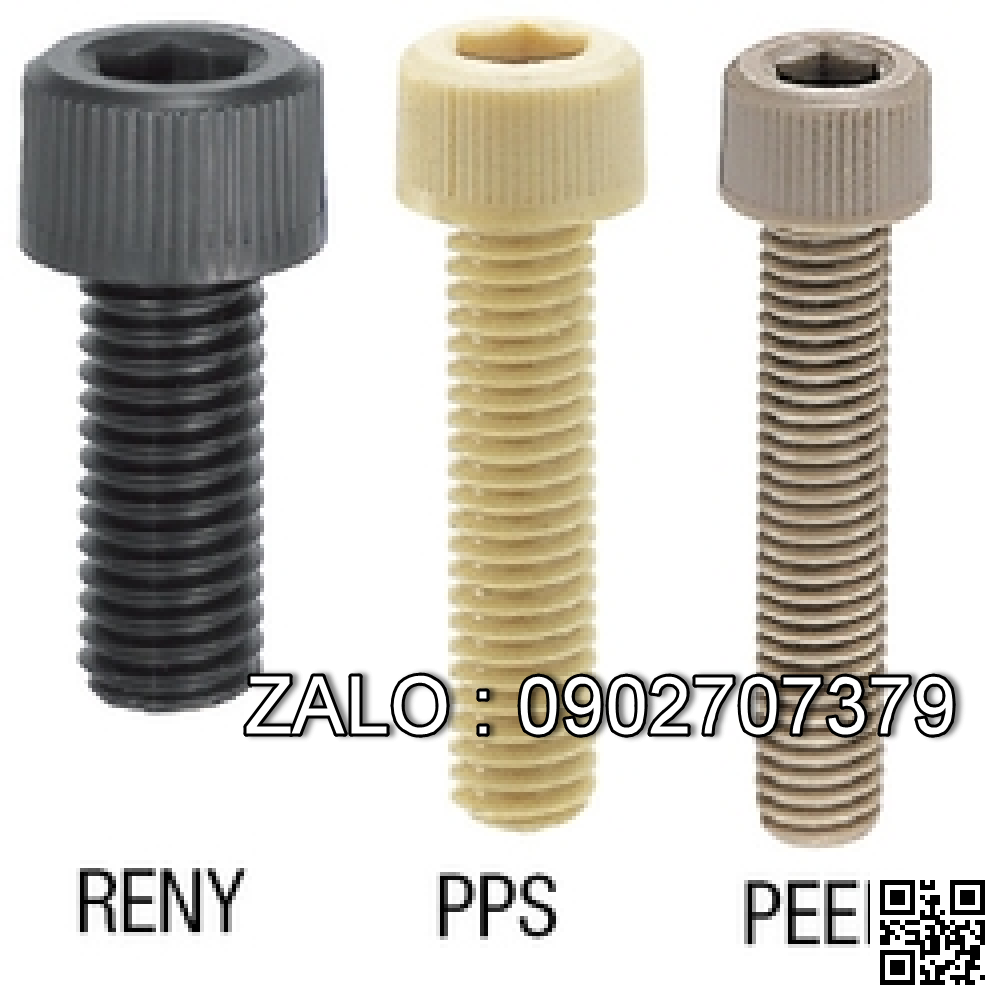 Bulong nhựa đầu lục giác chìm PEEK M6 ×1.0 × 40 mm
