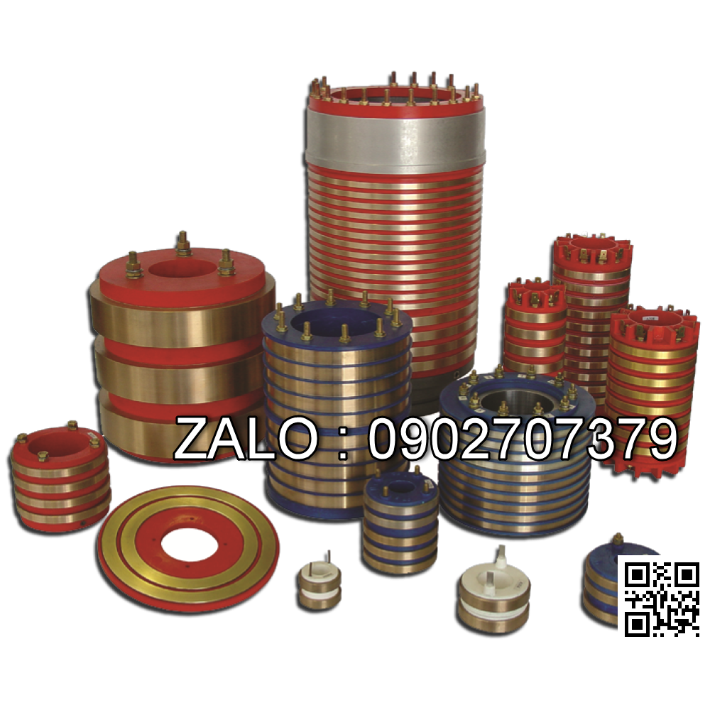 Cổ góp điện dạng kín 3 pha trục 25mm