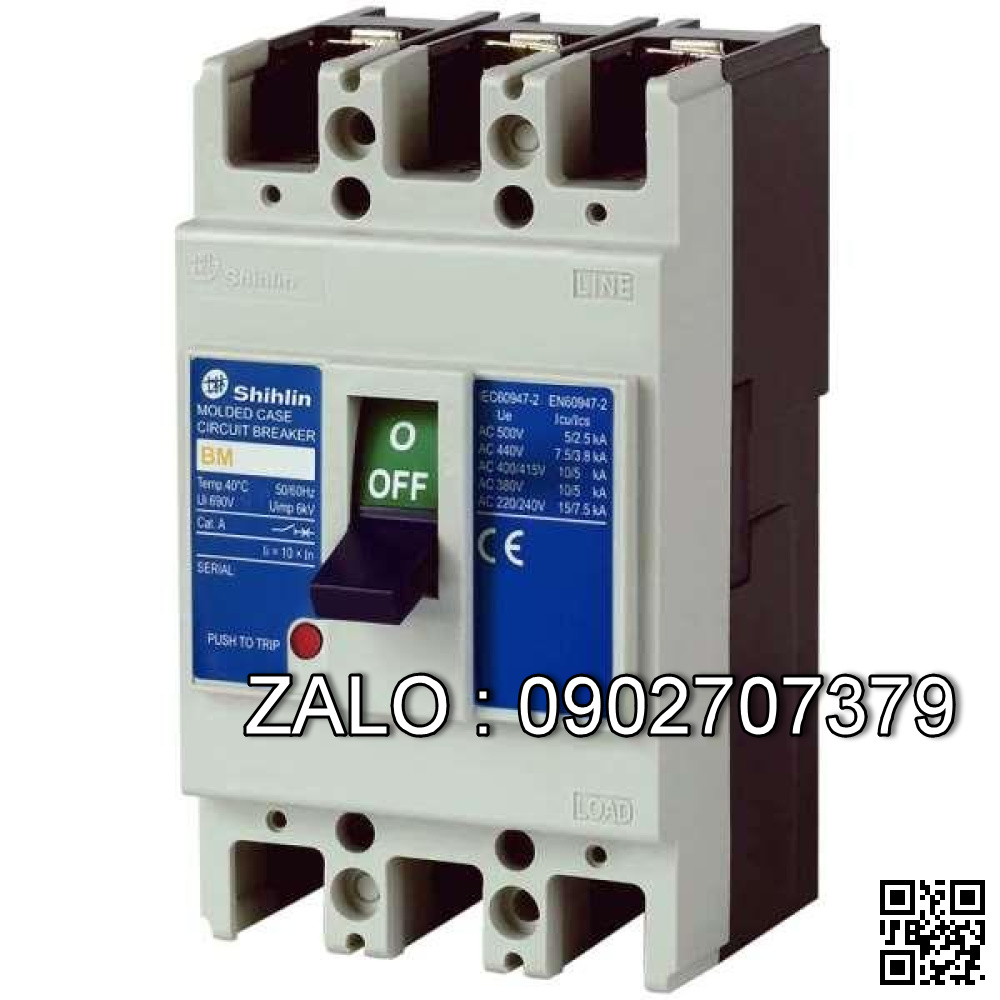 MCCB 3P BM250CN3P125A