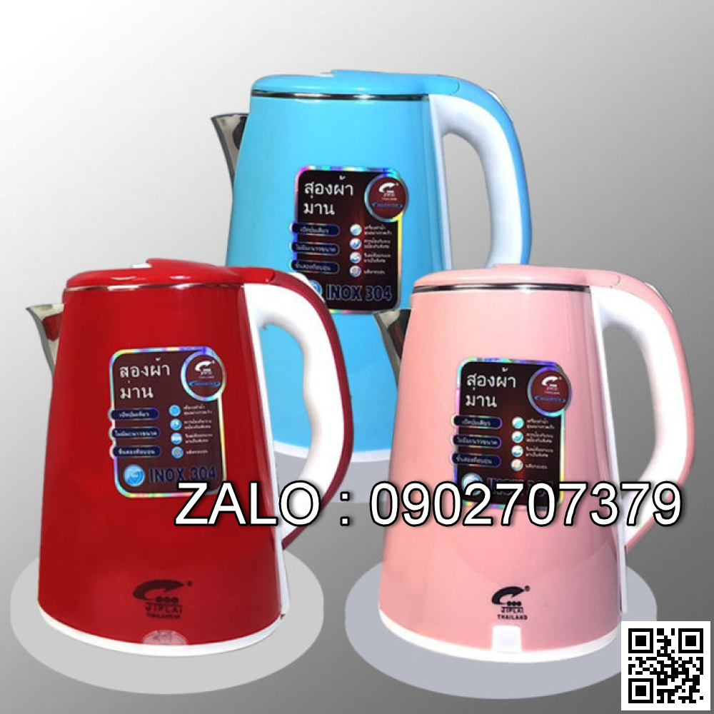 Ấm Siêu Tốc Thái Lan 2 Lớp 2.5 Lít Cao Cấp Chống Nóng Chống Giật