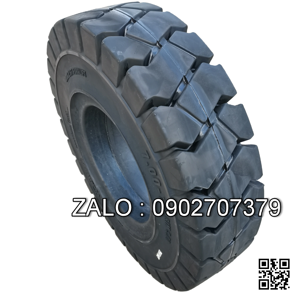 Lốp xe 7.00-12/5.00, 7.00-12 Bridgestone (Vỏ đặc đen)