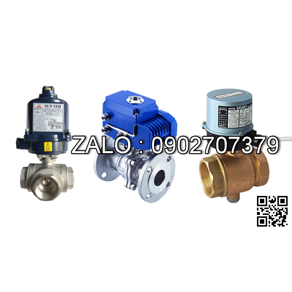 Van bi gang lắp ren 2 ngã DN80