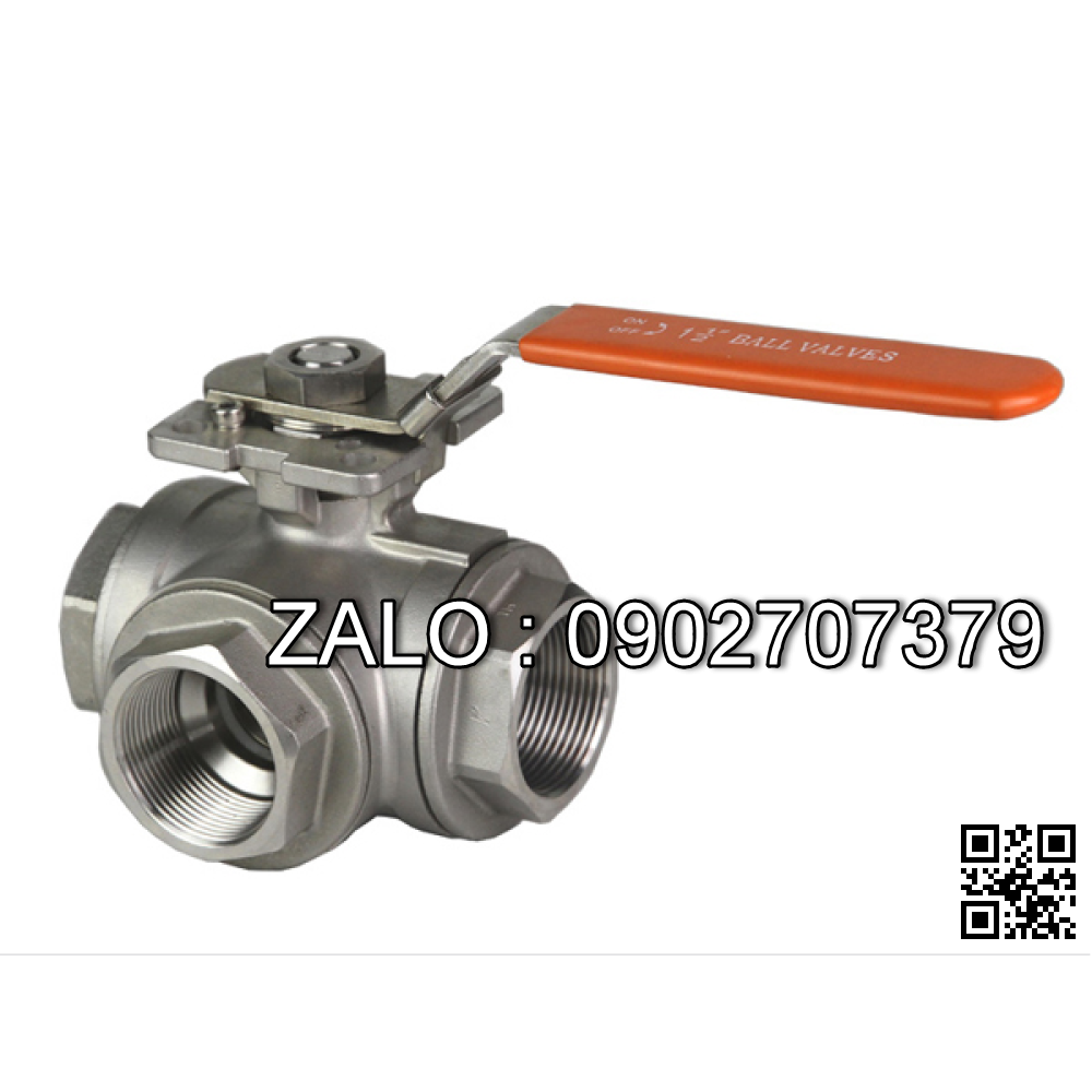 Van bi Inox lắp ren 3 ngã DN33