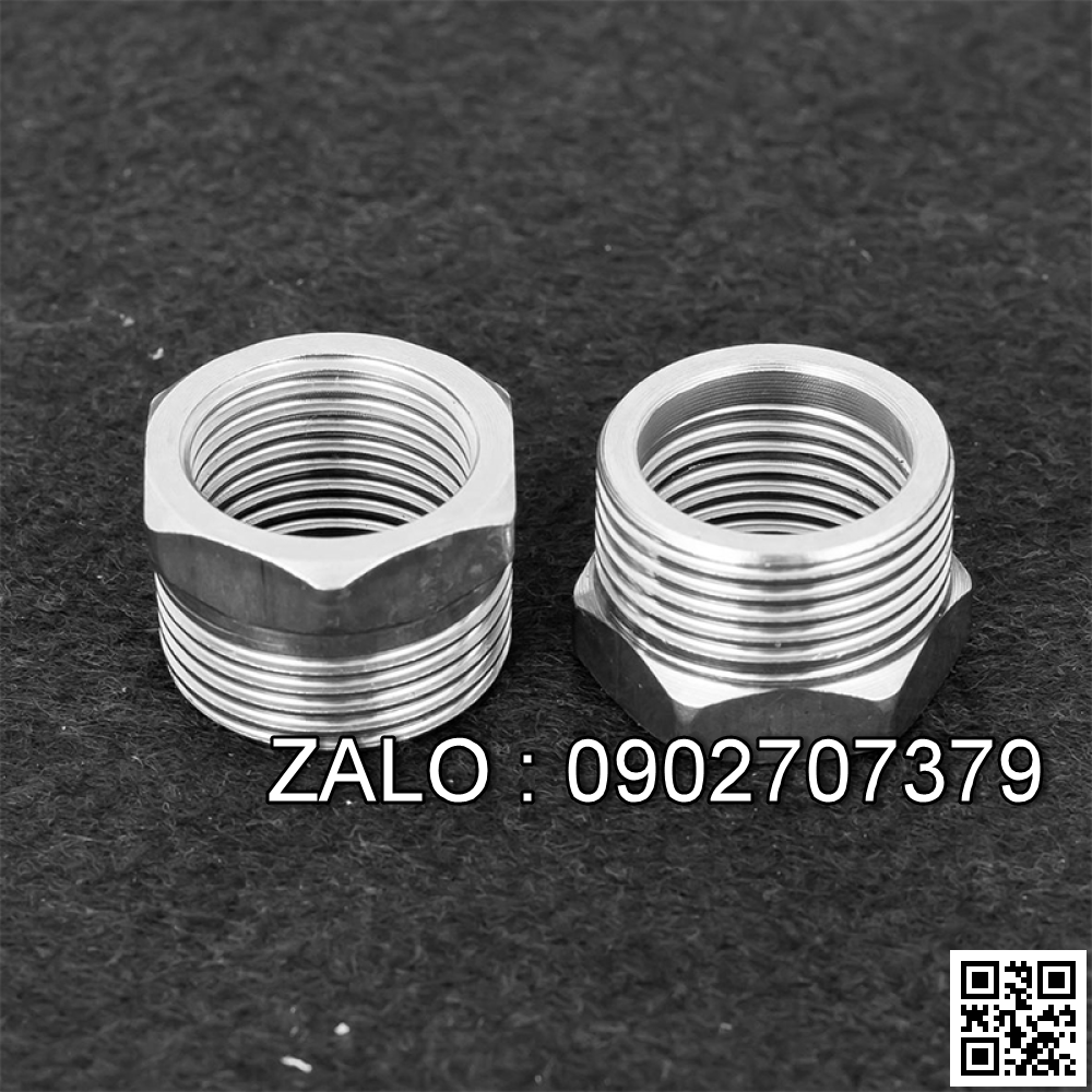 Cà rá ren ngoài , ren trong Inox 201 3/8