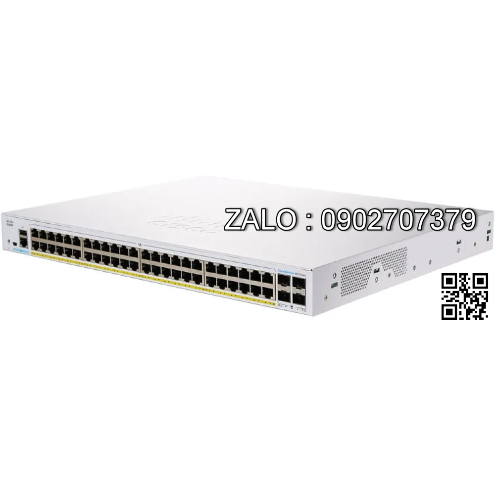 CBS250 Smart 48-port GE, Partial PoE, 4x1G SFP, CBS250-48PP-4G-EU