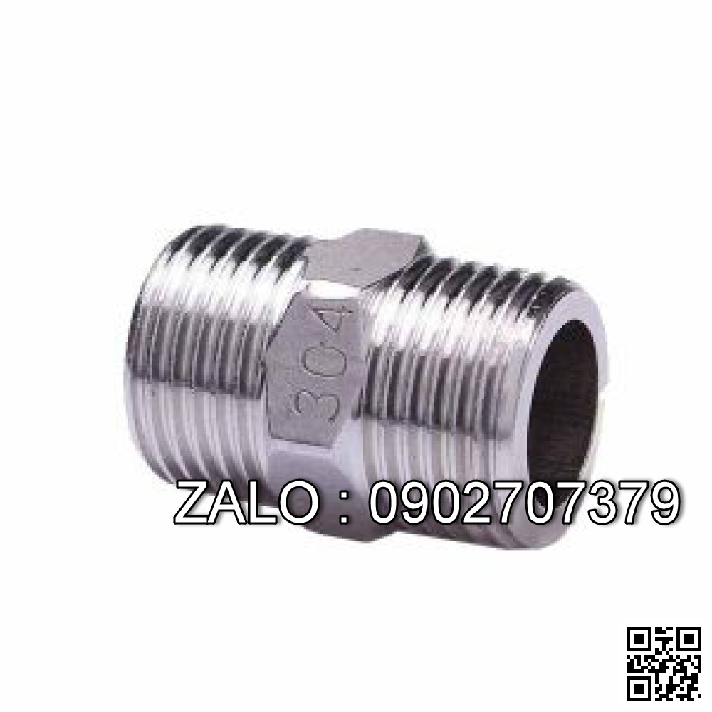 kép 2 đầu ren ngoài BSPT - INOX 304 DN50