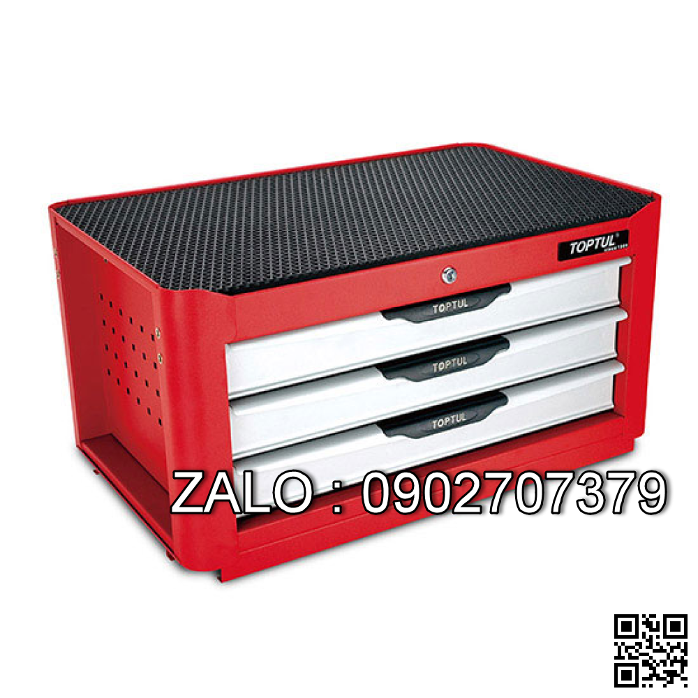 Tủ đồ nghề 3 ngăn màu đỏ TOPTUL 157 chi tiết New-pro line GCAZ0037