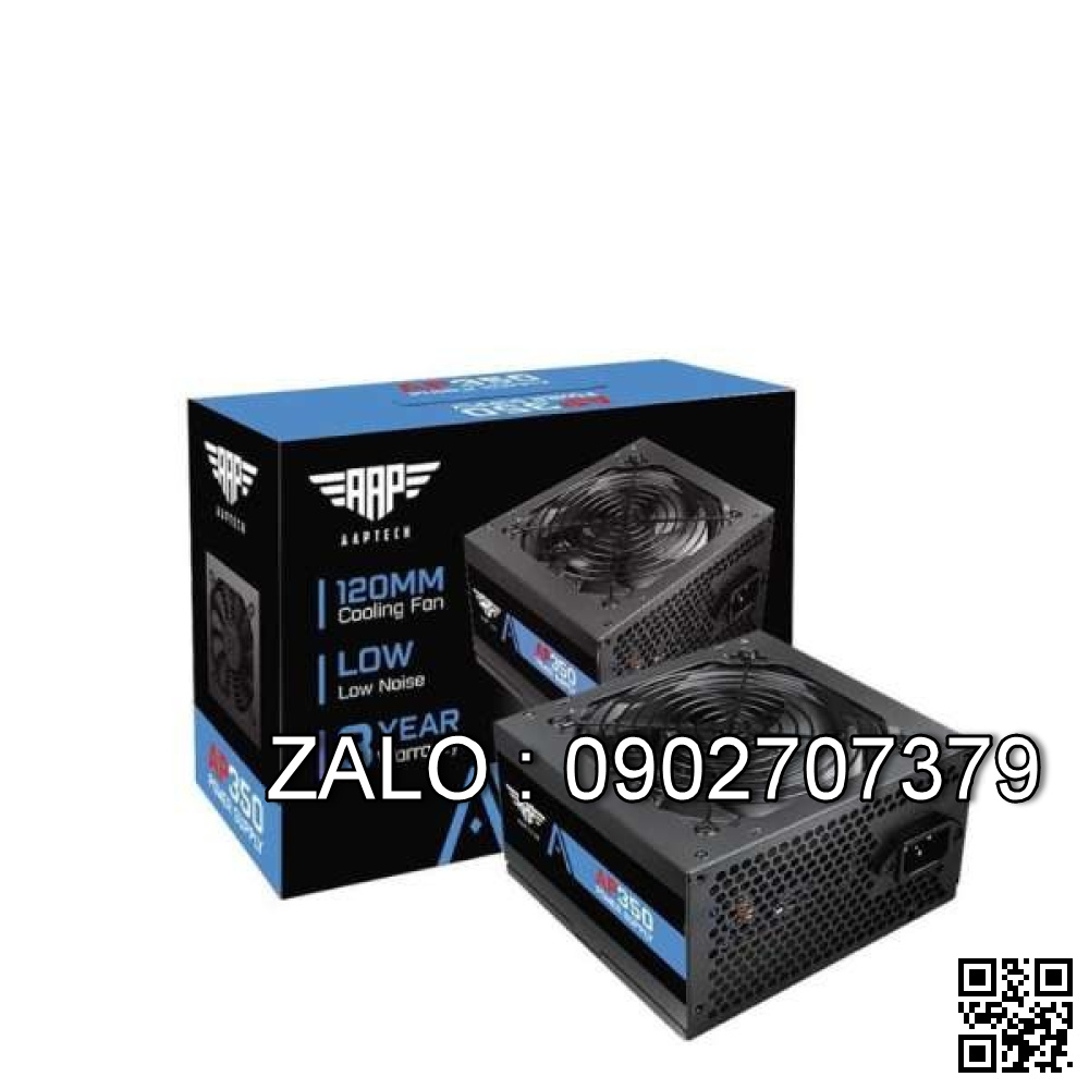 Nguồn AAP 350W Chính Hãng (4+4pin, 6+2pin, Dây Dài, Kèm Dây Nguồn)