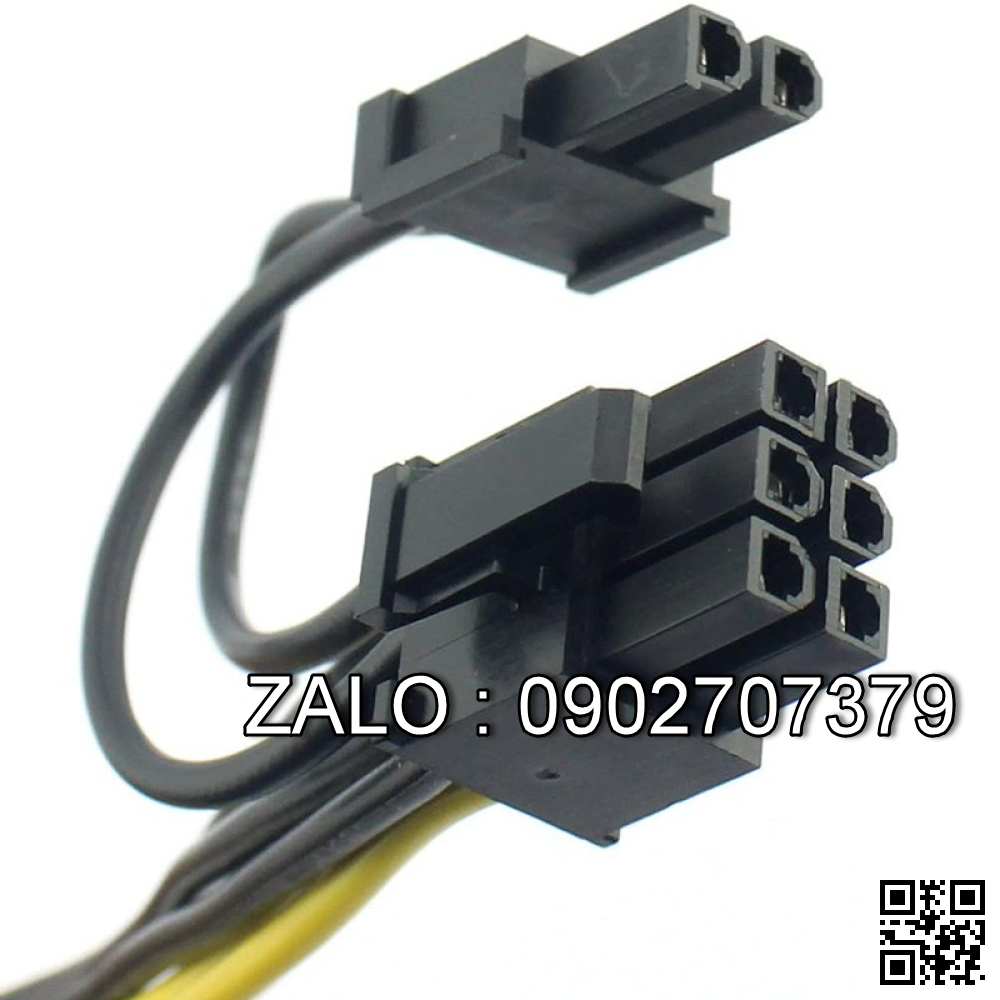 Jack Nguồn 8 Pin --> 2 Đầu 8 Pin (6+2) Vga