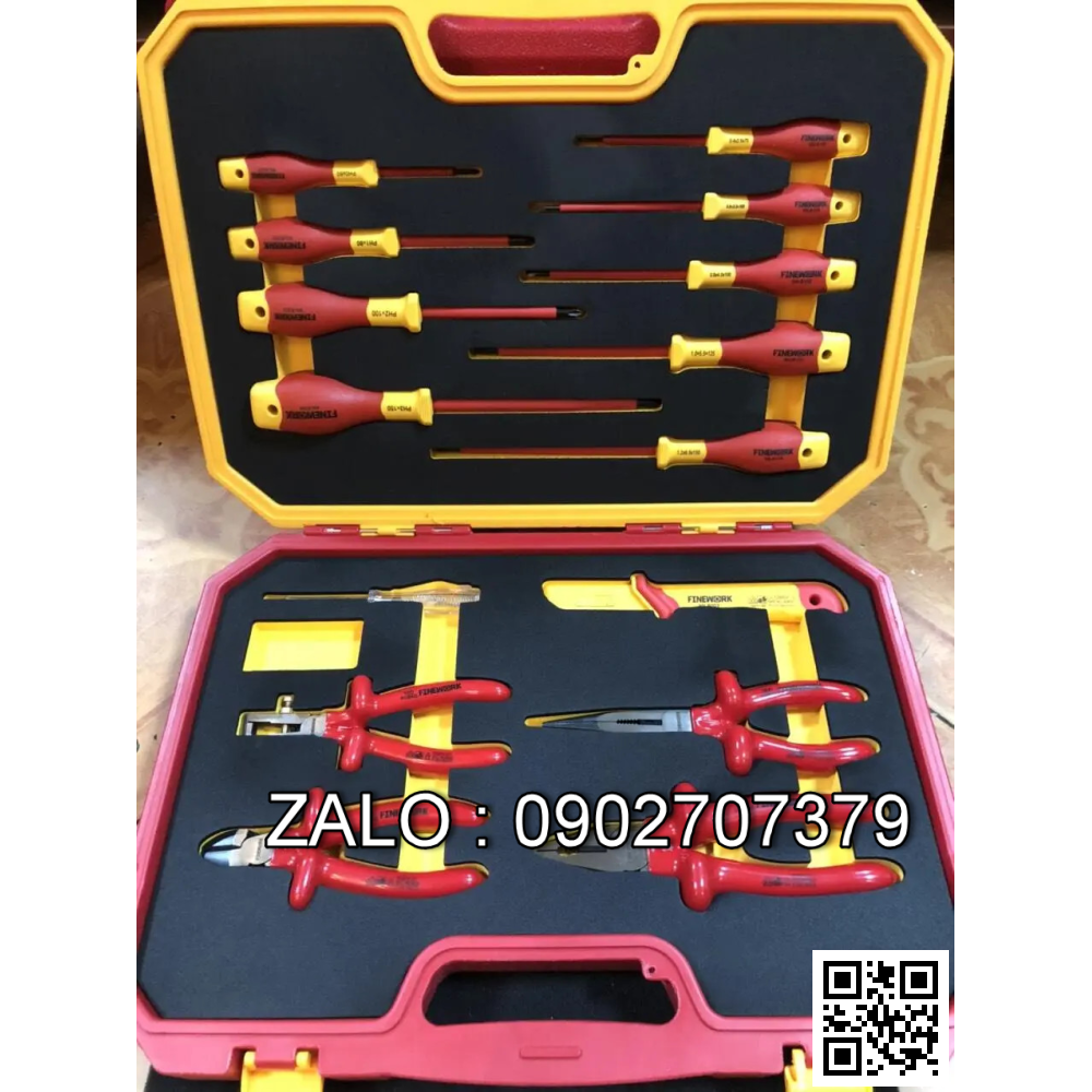 Bộ dụng cụ cách điện 1000V 15Pcs FINEWORK 99LB001 