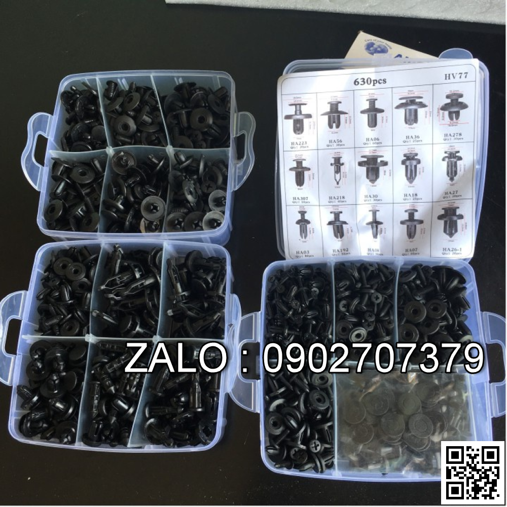 Hộp chốt nhựa 3 tầng 630 chi tiết