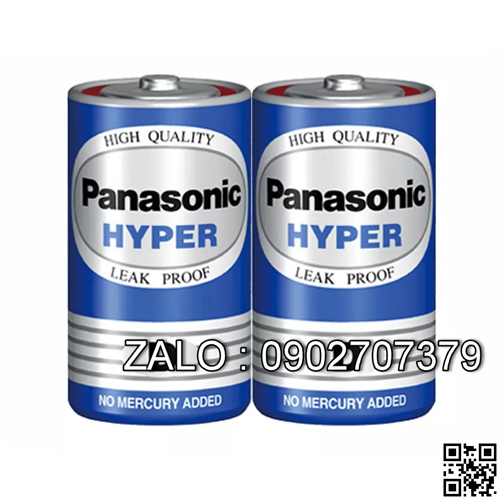 Bộ 2 Pin than đại D Panasonic R20UT/2S (2 D)