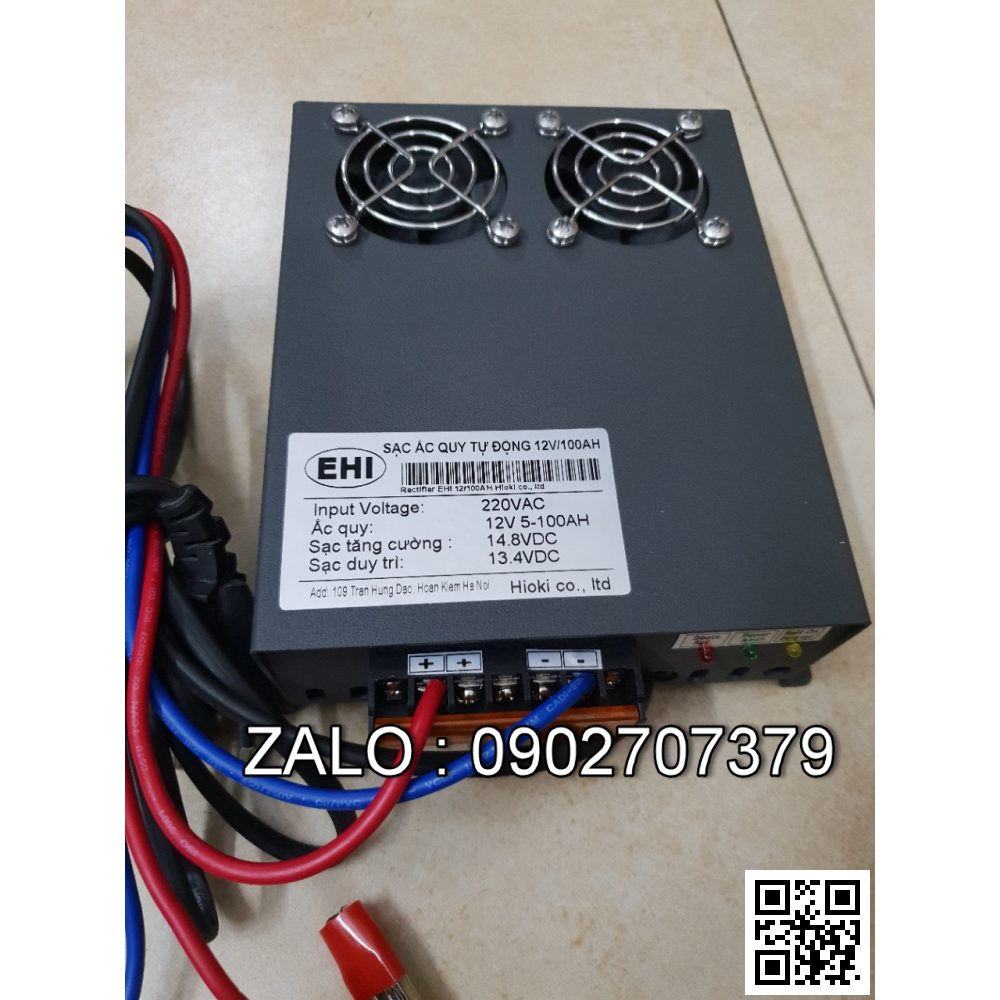 Sạc ác quy tự động 12v 5-100AH