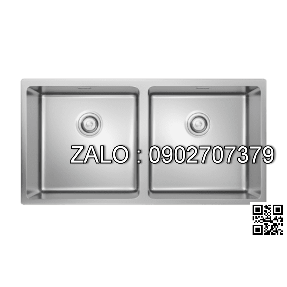 Chậu rửa bát 2 hố KONOX Undermount CUBE 8744DU