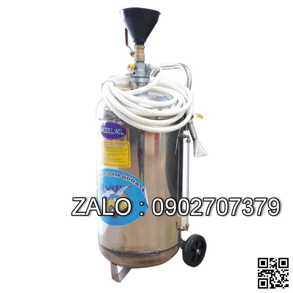 Thùng phun bọt tuyết Proly 702 nằm ngang chất liệu inox 304, dung tích 24 lít