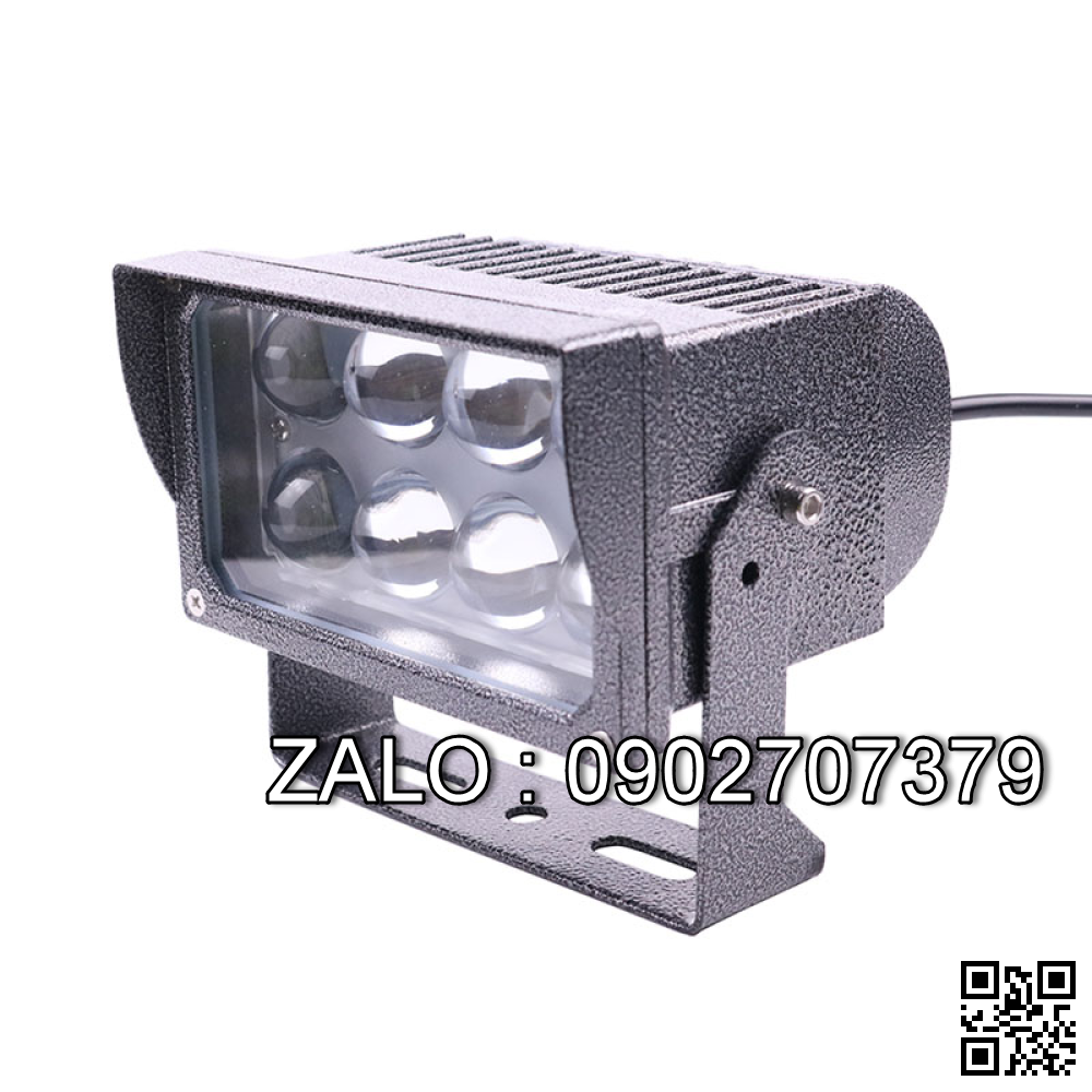 Đèn rọi cột ngoài trời 24W vuông cao cấp điện áp 12V 24V 220V
