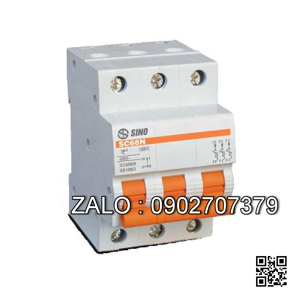 MCB 3P 06A 6kA SC68N/C3006 Sino