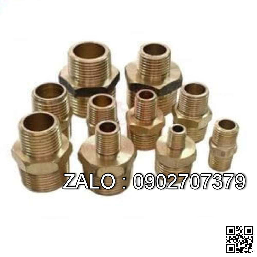 Nối Giảm Đồng 2 Đầu Ren Ngoài D27- 10mm