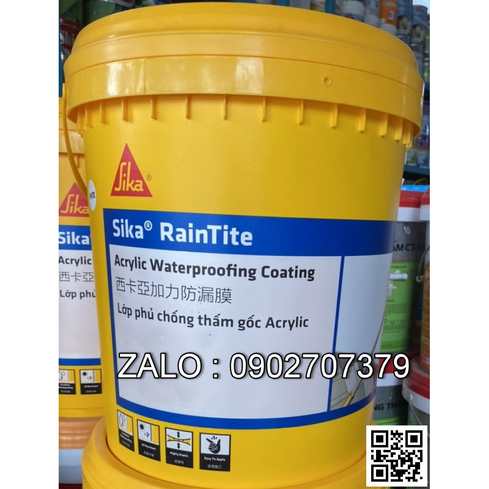 Sika Raintile - Chất chống thấm tường gốc Acrylic