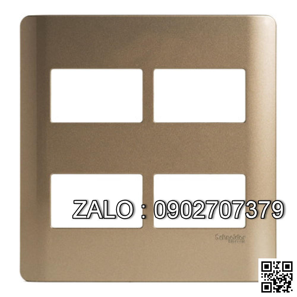 Mặt dùng cho 4 thiết bị Clipsal / Schneider A84T04L_SZ_G19