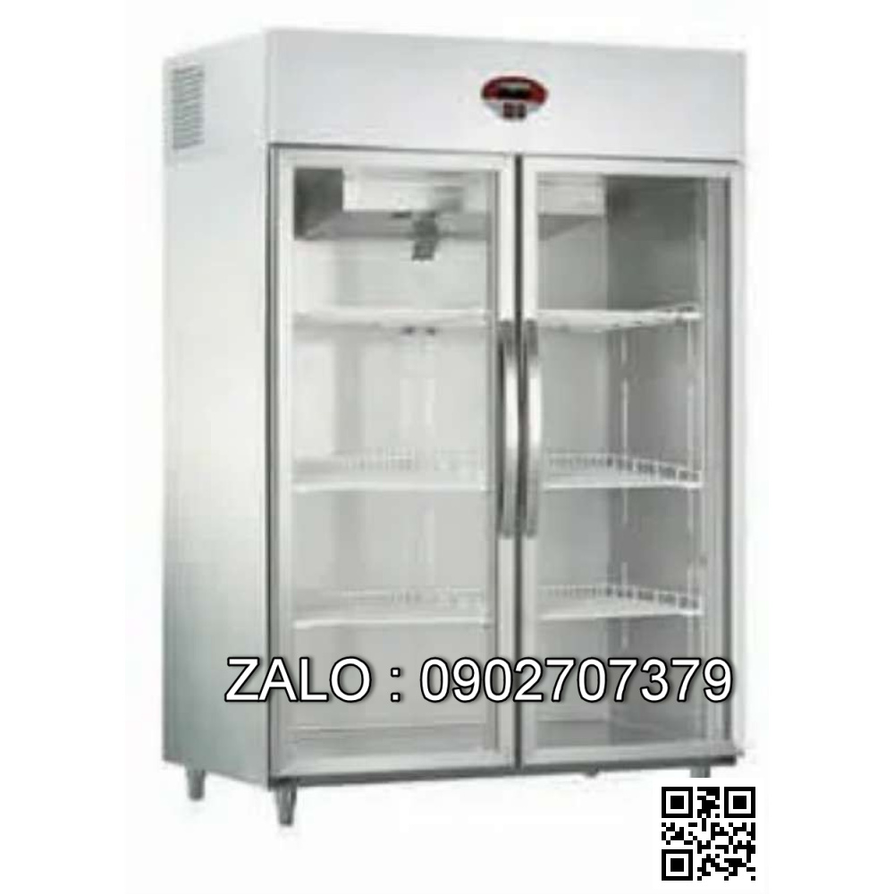 Tủ đông 2 cửa kính có quạt mát luxury R300-3