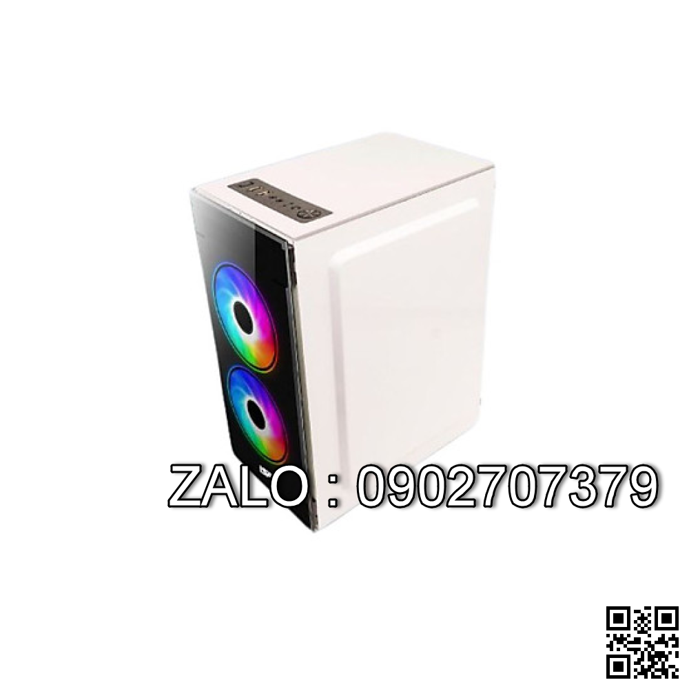 Case VSP V212 Màu Trắng (Hông + Mặt Trước Kính Cường Lực, Fan Đuôi 8cm)