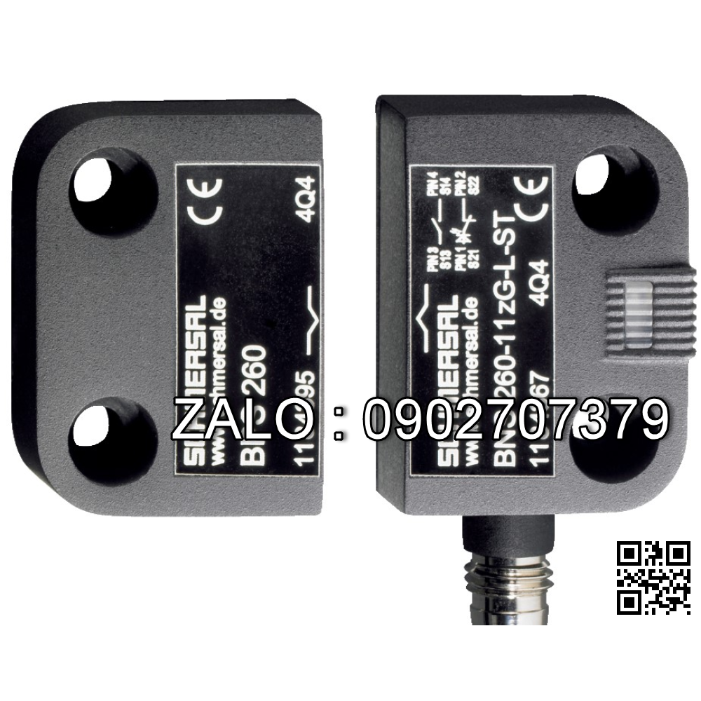 SENSOR BNS 260-11ZG-ST-L, NSX: SCHMERSAL SECURITY SENSOR, P/N: J28000SCM0032, Procomac. (Cong tac : type: BNS 260-11ZG-ST-L; 42279 wuppertal, ket noi 4 pin duong, NSX: SCHME RSAL)
