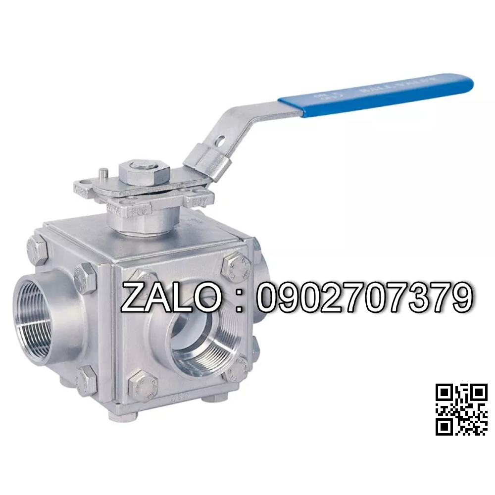 Van bi Inox 4 ngã DN30
