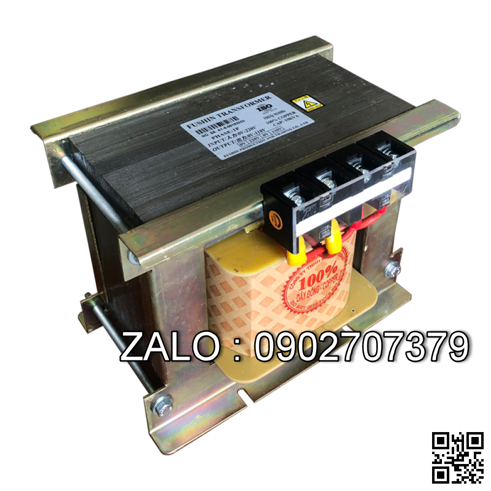 Biến áp tự ngẫu 220V ra 110V 8.8KVA (80A) - Nhản hiệu : Fushin