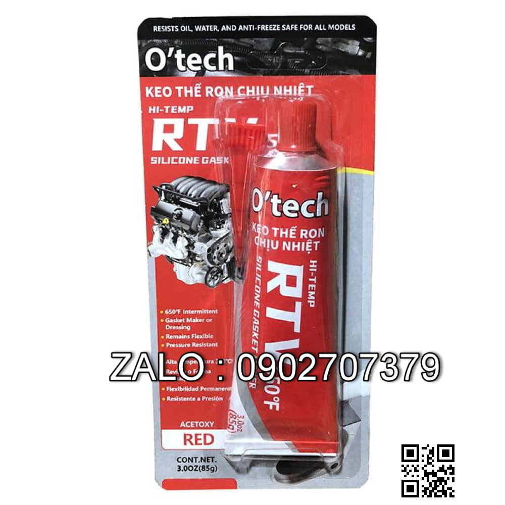 Keo Thế Ron Chịu Nhiệt O'tech RTV 650F