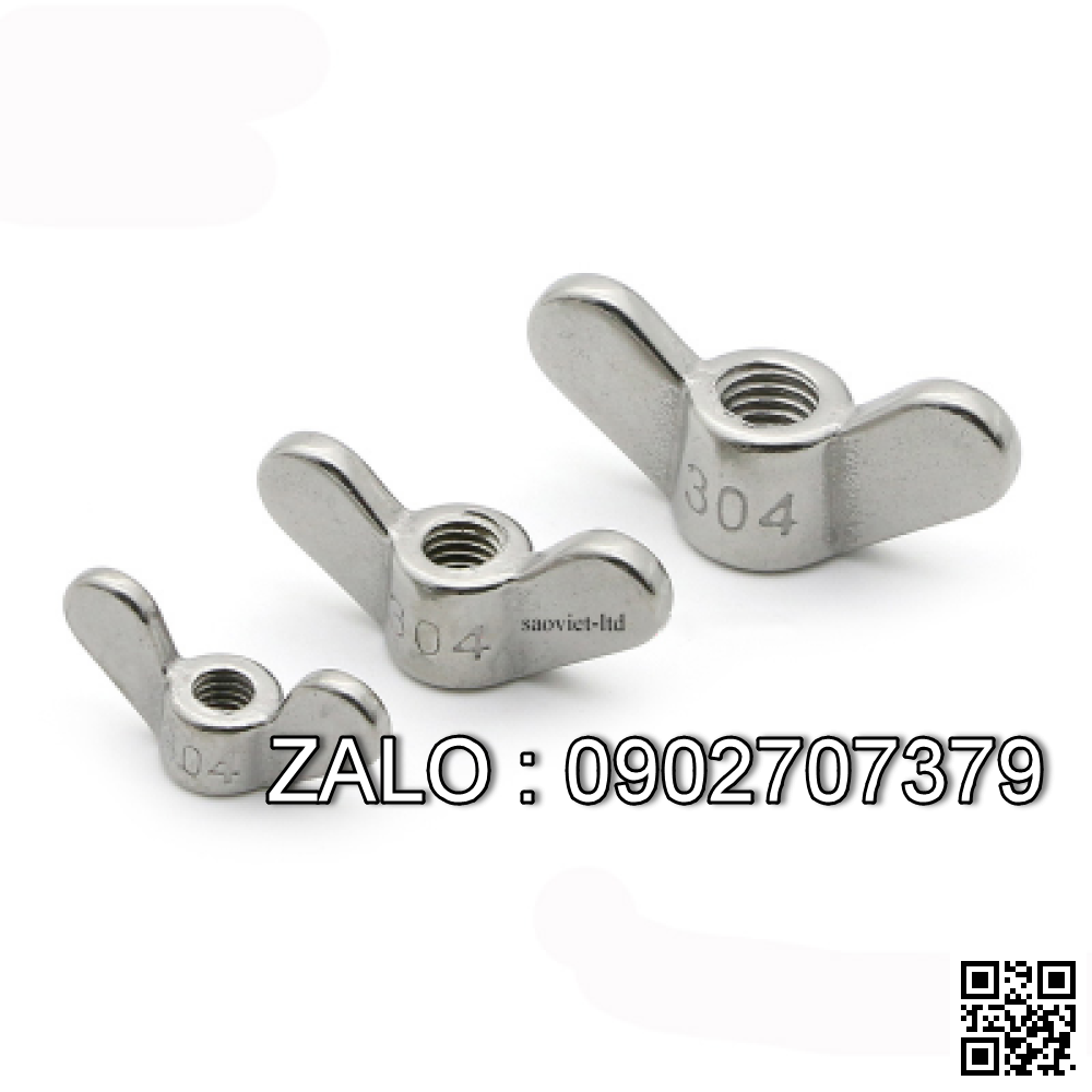 ECU Đai Ốc Cánh Bướm Inox 304