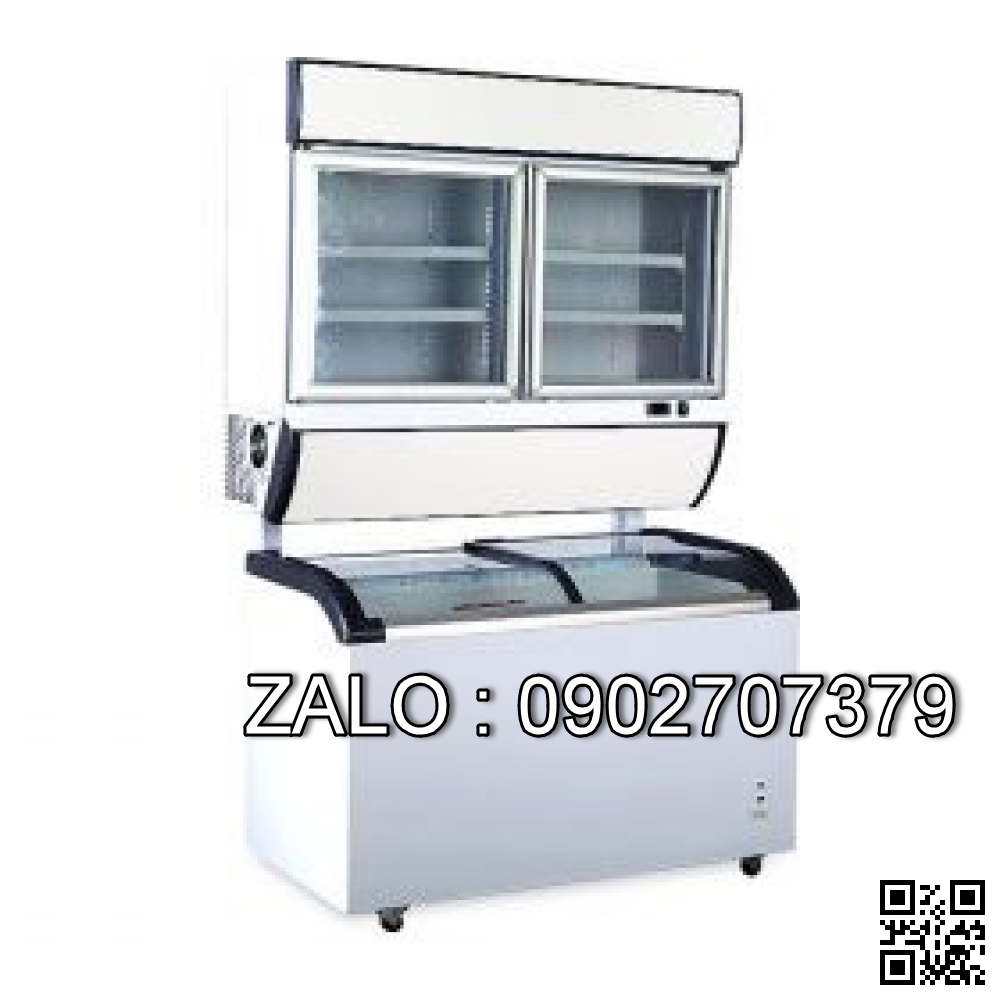 Tủ trưng bày siêu thị dưới đông, trên mát UP-1500