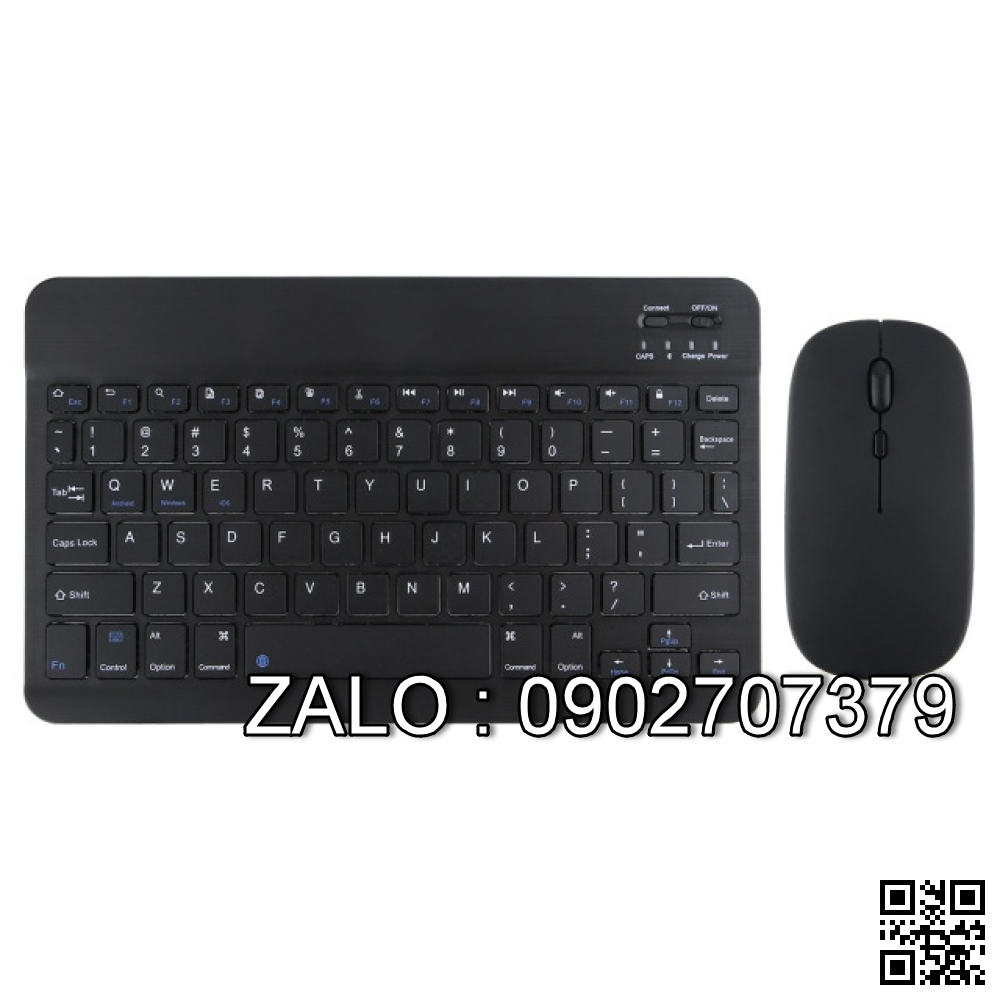 Combo Kb + Mouse Không Dây Bluetooth (Ipad, Laptop)