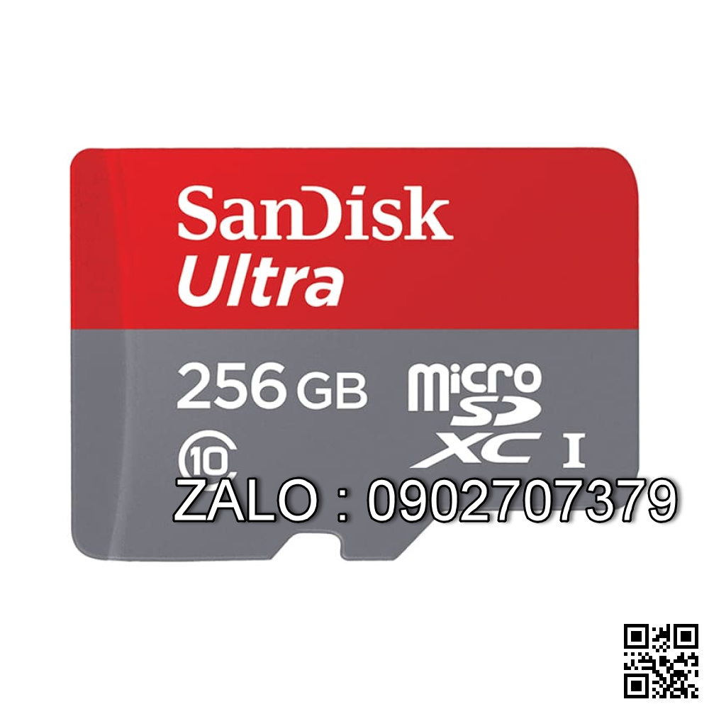 Thẻ Nhớ MicroSD Sandisk 256G 120Mb/S Class 10 Box