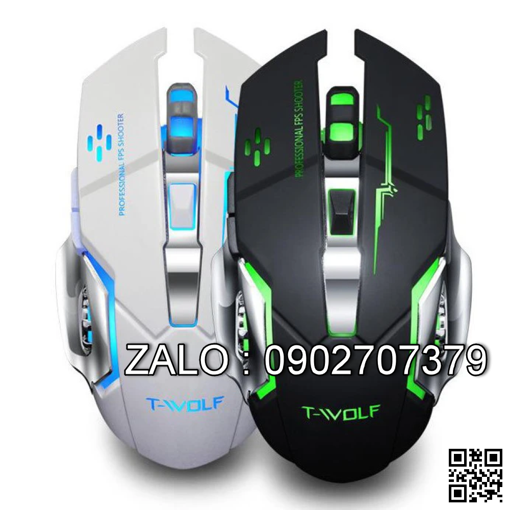 Mouse Ko Dây T-WOLF Q13 (Pin Sạc)