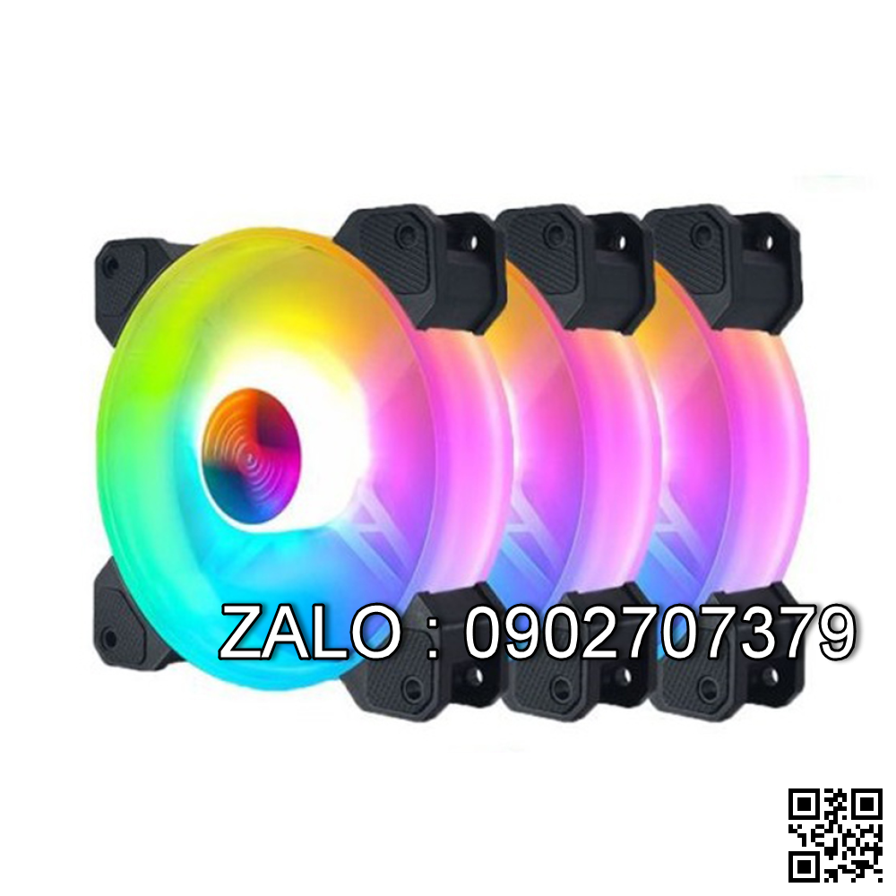 Fan 12cm Led AAP - Led RGB 2 Mặt 