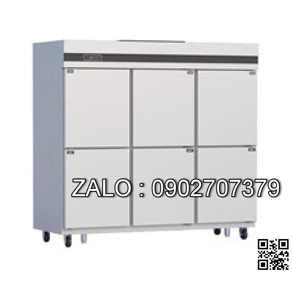 Tủ đông mát 6 cánh 2 ngăn đông Modelux MDS-1660RF1