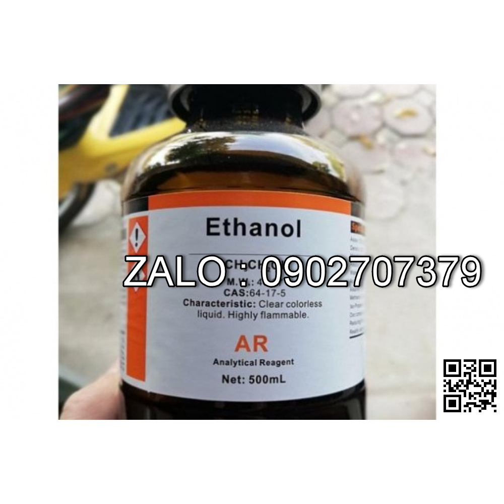 Hóa chất ETHANOL C2H50H 500ML/CHAI