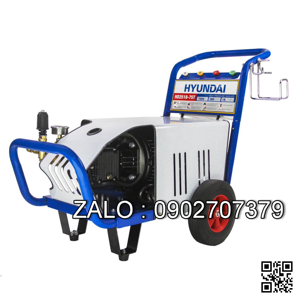 Máy xịt rửa công nghiệp Hyundai HD2518-75T