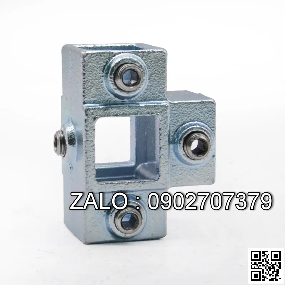 Khớp Nối Sắt 50x50mm Không Cần Hàn chữ T 5 chiều - 4 vít