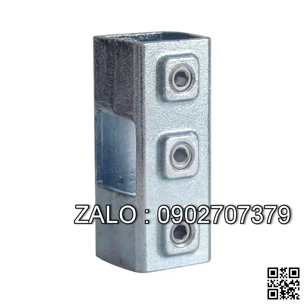 Khớp Nối Sắt 50x50mm Không Cần Hàn nối thẳng 4 chiều - 3 vít