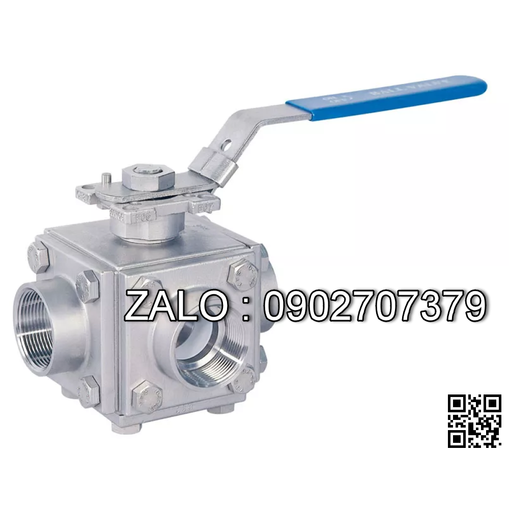 Van bi nhựa PVC ren trong 5 ngã DN40