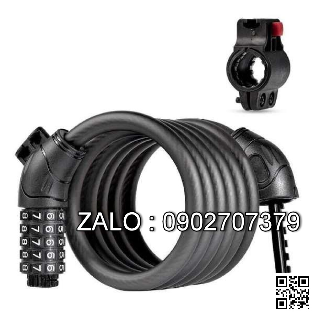 Khóa dây xe đạp 5 số Wheel Up