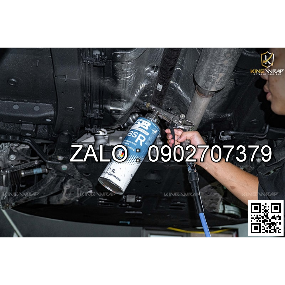 Vệ sinh gầm, sơn phủ gầm, mạ pô kẽm chống rỉ