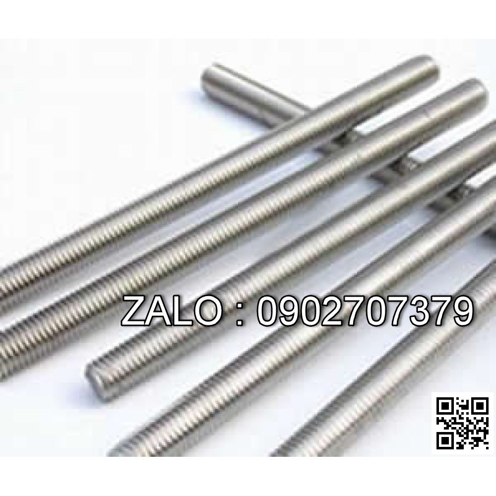 Bulong M24x230 ren suốt ( gồm Bulong, tán, long đền, đệm vênh )