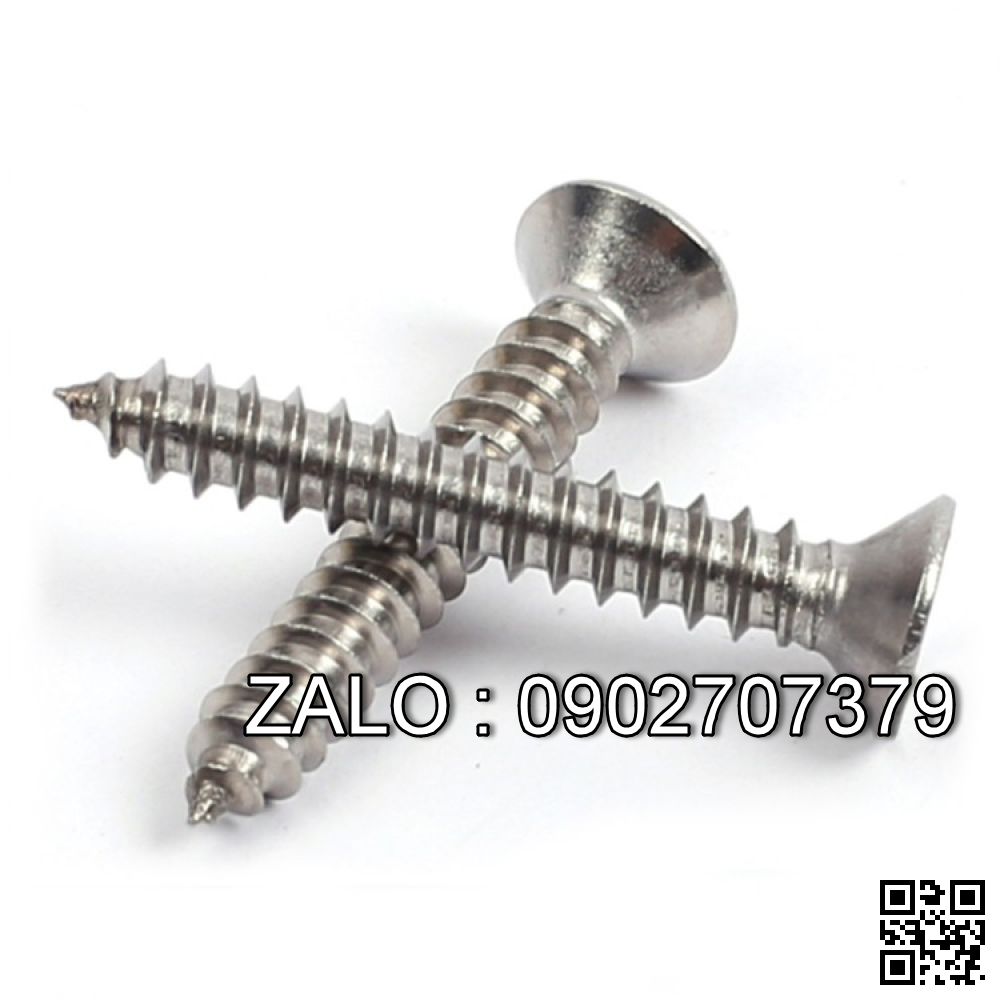 Vít máy Inox đầu bằng M6 50 mm - 20Chiếc/Gói