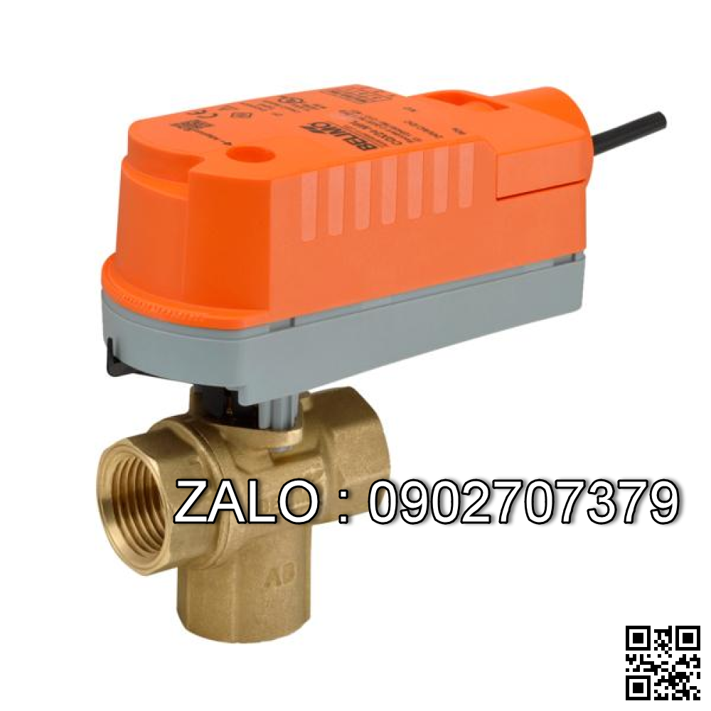 Van bi thau điều khiển khí nén rắc co 3 ngã DN40