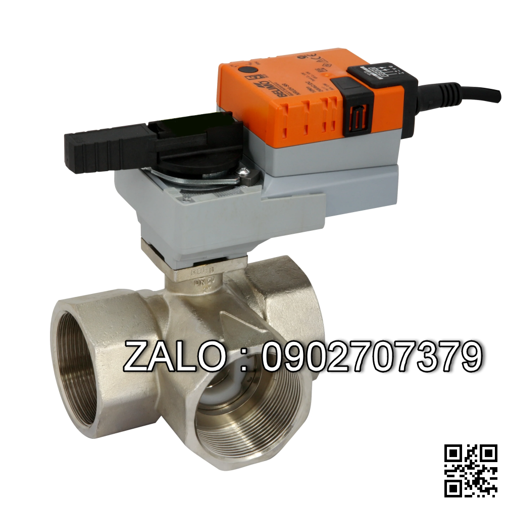 Van bi thau điều khiển điện 3 ngã DN40