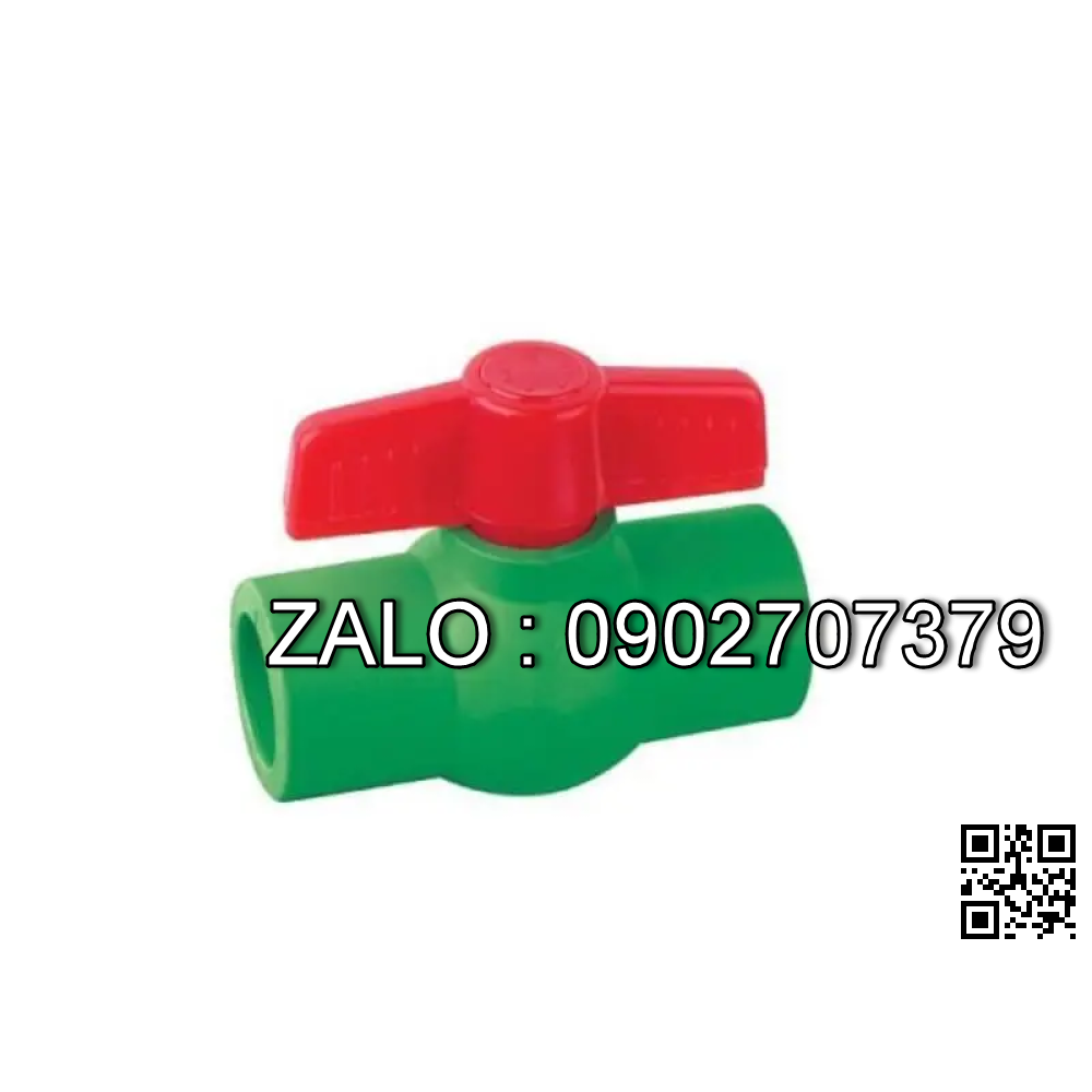 Van bi nhựa PPR 2 đầu sử dụng ống phi 32